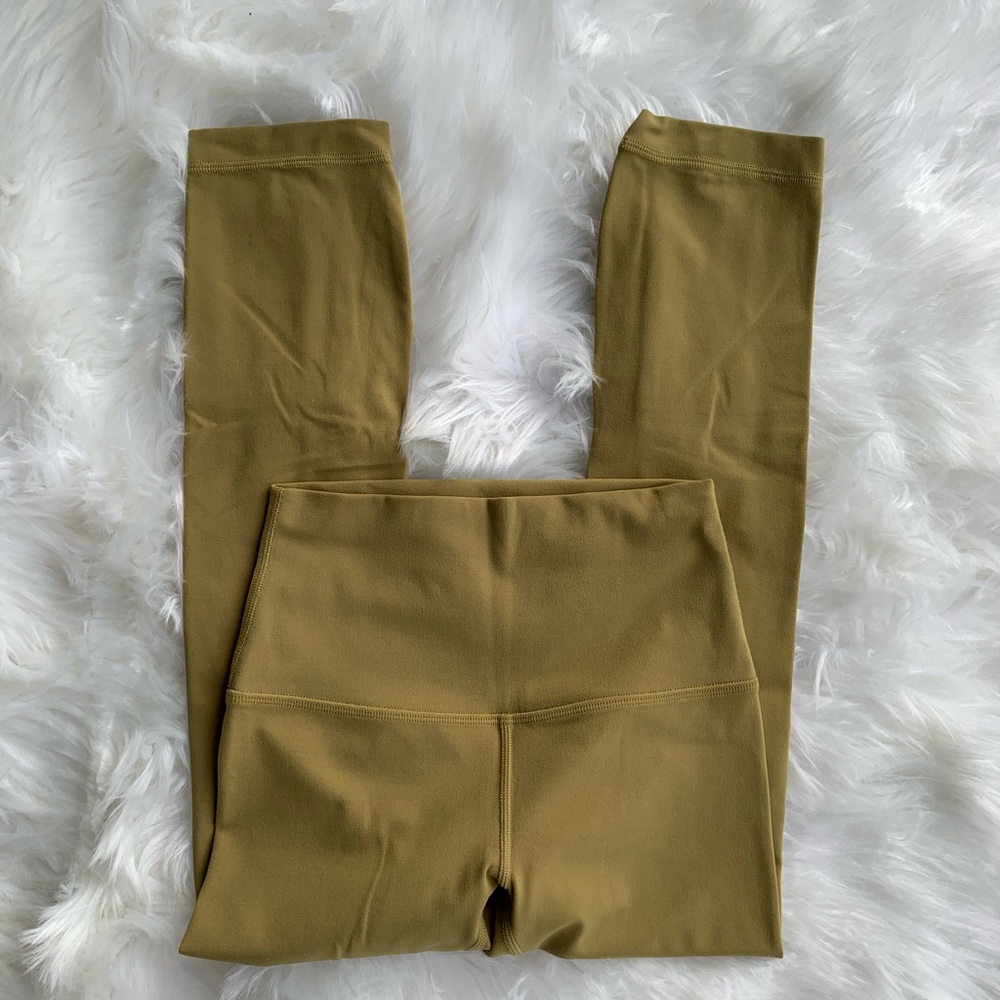LULULEMON yellow align leggings crop leggings 21’